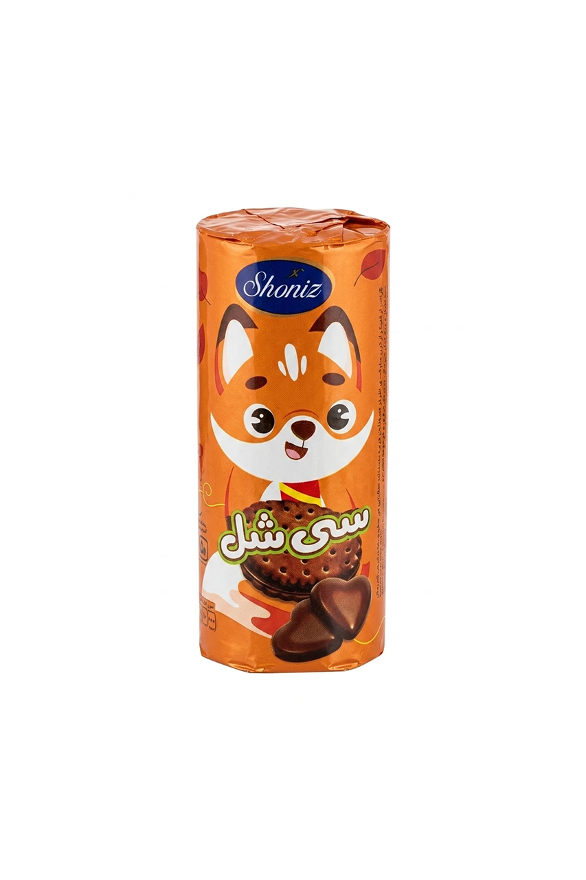 سیشل - بیسکویت کرمدار کاکائویی  (210 گرم)